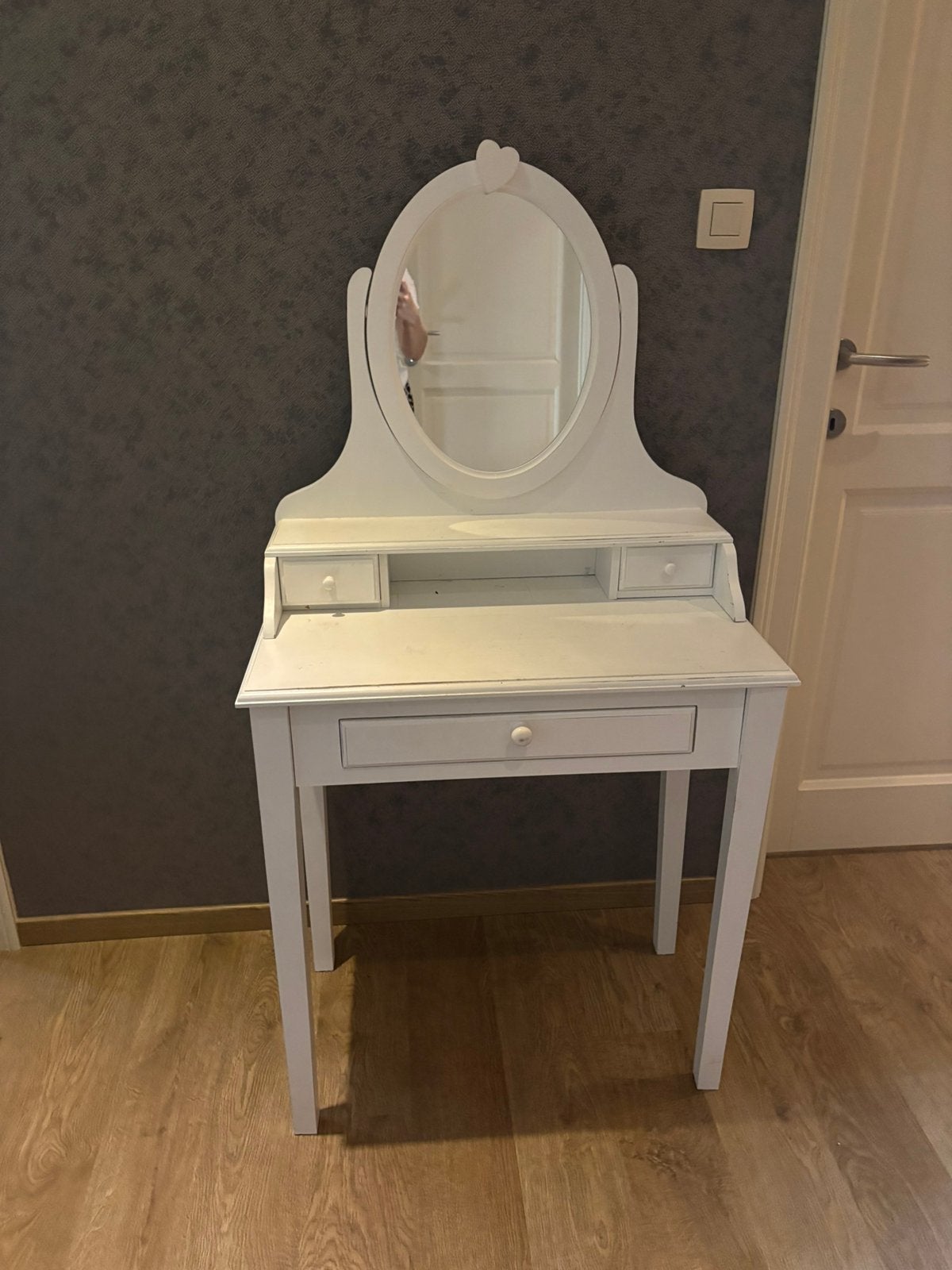 Make-uptafel, Ophalen, Zo goed als nieuw