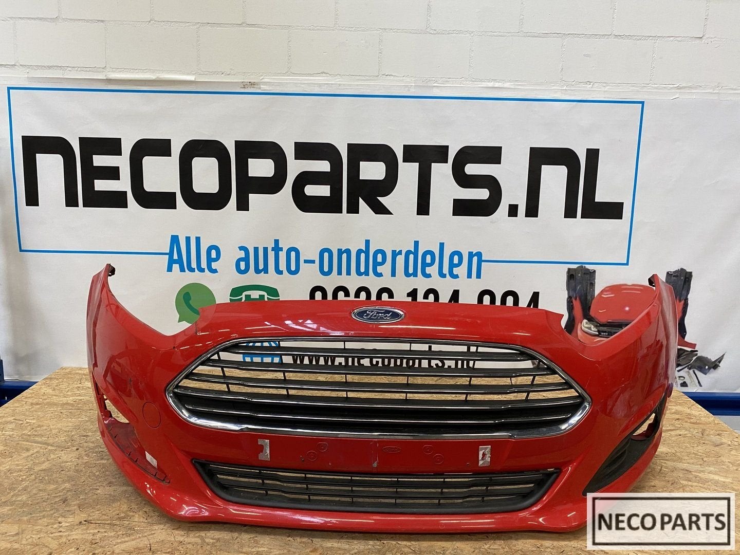 Ford fiesta mk7 voorbumper 2013-2018 facelift C1BB-17757, Gebruikt, -, Voor, -