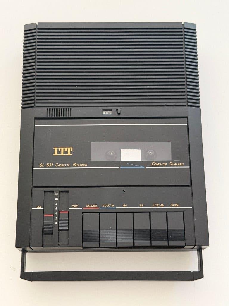 Vintage ITT SL 531 cassettespeler/cassetterecorder - Getest, TV, Hi-fi & Vidéo, Decks cassettes, Simple, Autres marques, Enlèvement ou Envoi