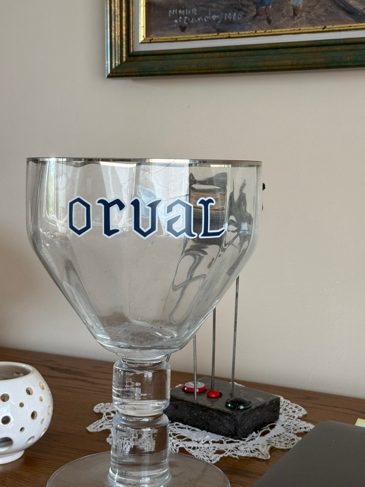 Grand verre à ORVAL, Enlèvement, Comme neuf