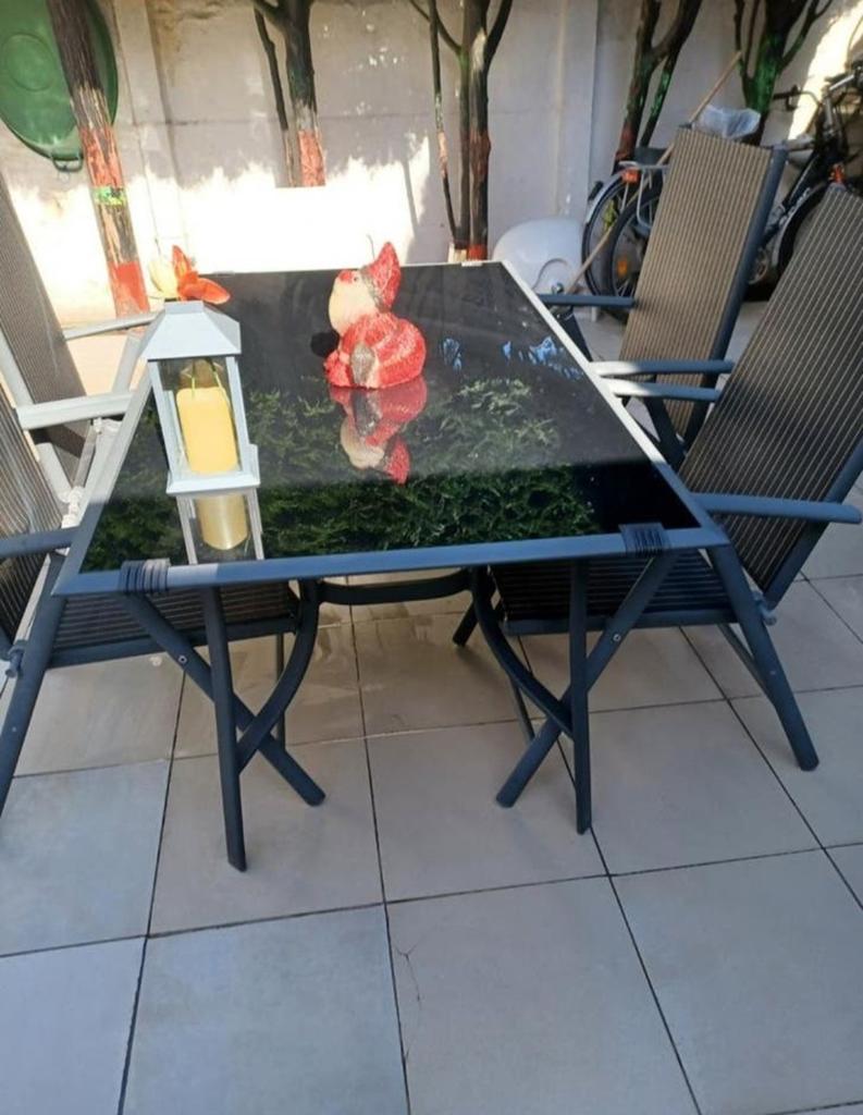 Set de jardin 4 chaises, Jardin & Terrasse, Enlèvement, Salons de jardin