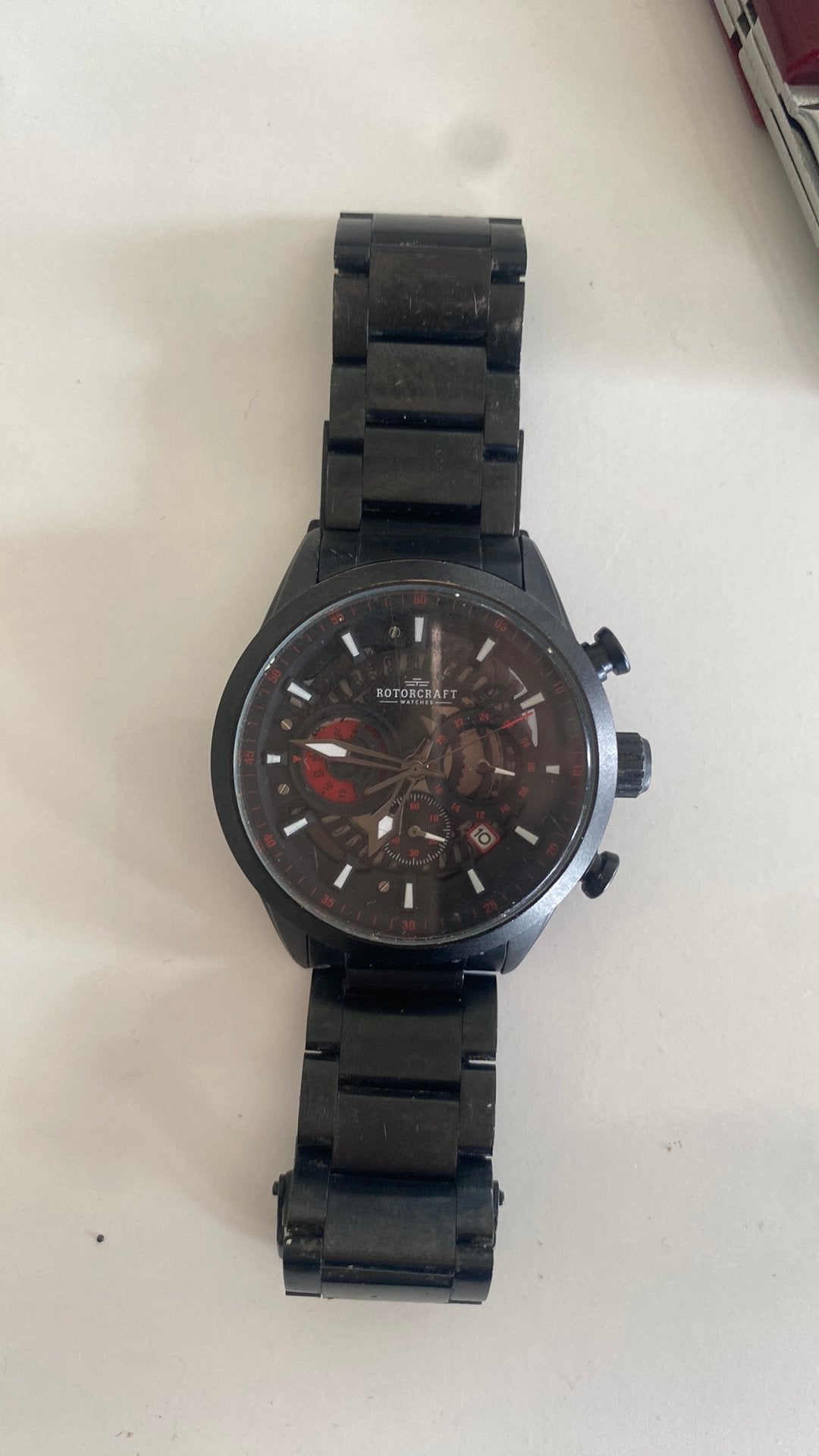 Rotorcraft Cockpit RC2208 Herenhorloge Luxe Uitstraling, Handtassen en Accessoires, Horloges | Heren, Staal, Gebruikt, Staal, Polshorloge