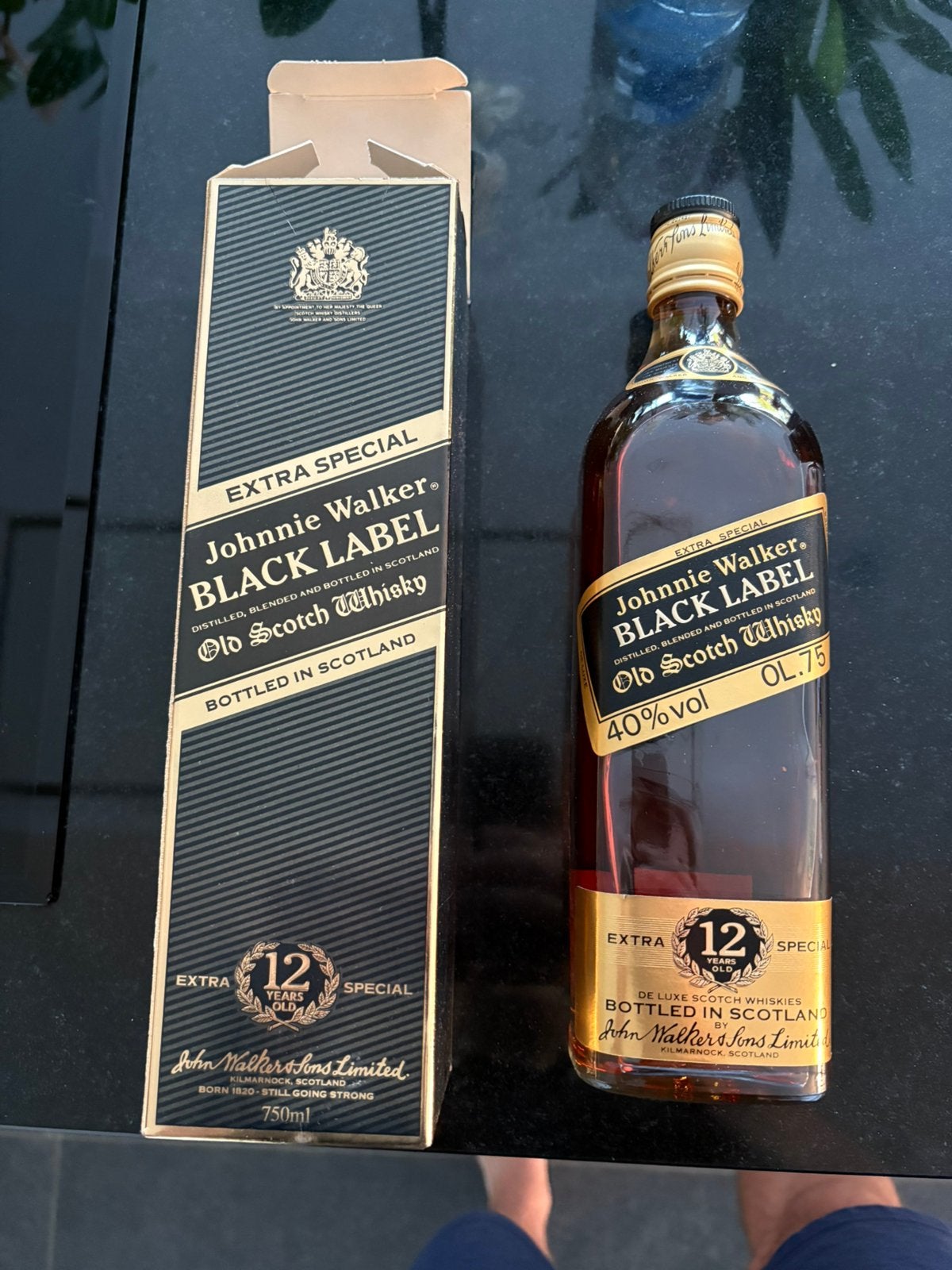 Whiskey black label Johnny Walker 1985, Ophalen, Zo goed als nieuw