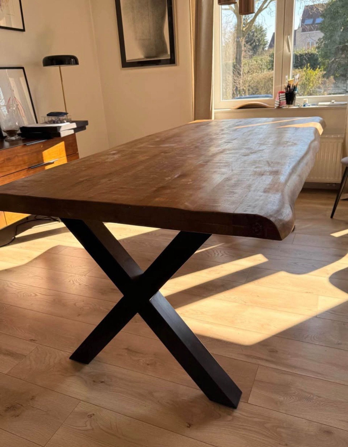 Table de salle à manger en bois, Enlèvement, Comme neuf