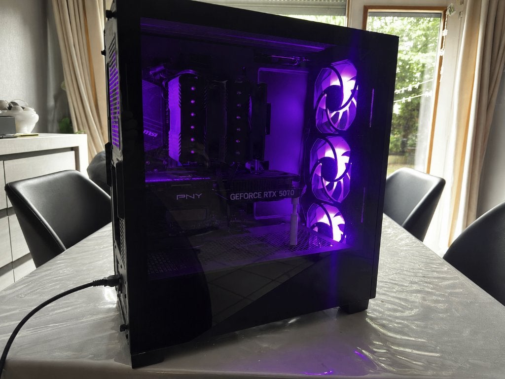 Gaming PC Ryzen 7 5700X3D · RTX 5070 · 32GB RAM, Ophalen, Gebruikt, 32 GB, Custom Build / Gaming Pc / MSI
