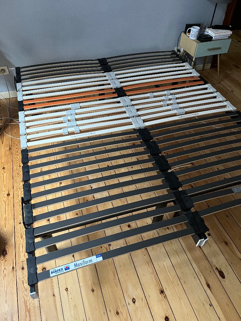 Matelas 160x200 + 2 sommiers 80x200, Maison & Meubles, Matelas, Queen size, Enlèvement, Utilisé