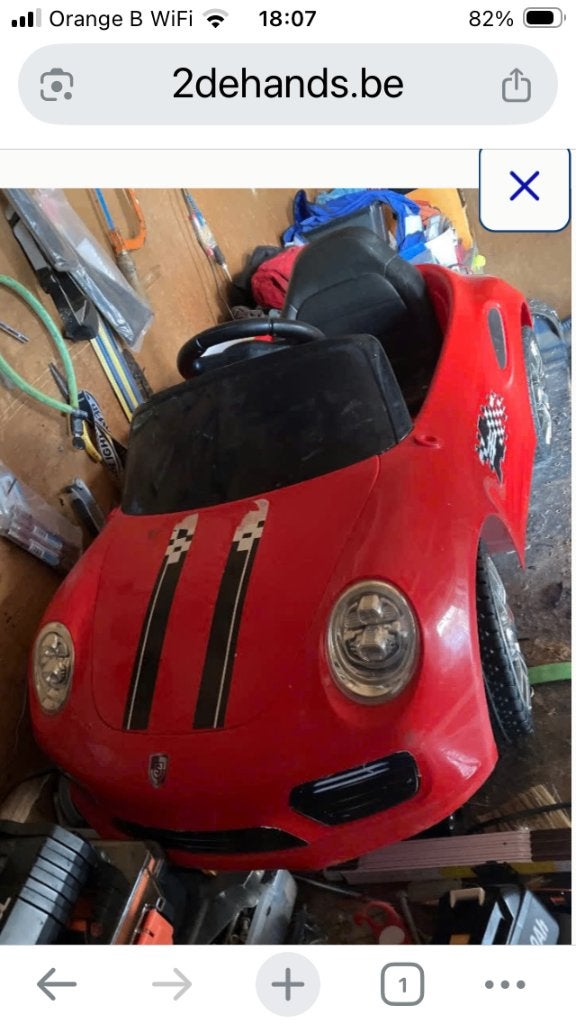 Voiture à batterie Porsche 911 2x6v, Enfants & Bébés, Enlèvement, Utilisé
