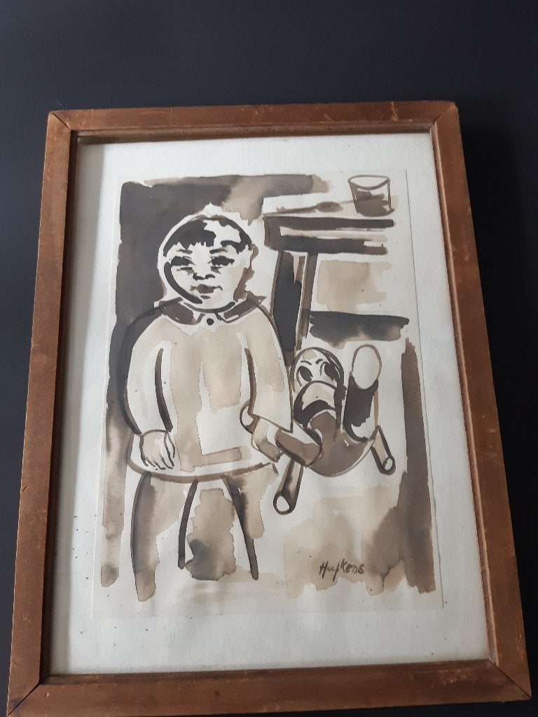 Marc Hufkens kunstschilder, Antiek en Kunst, Ophalen of Verzenden, Overige technieken