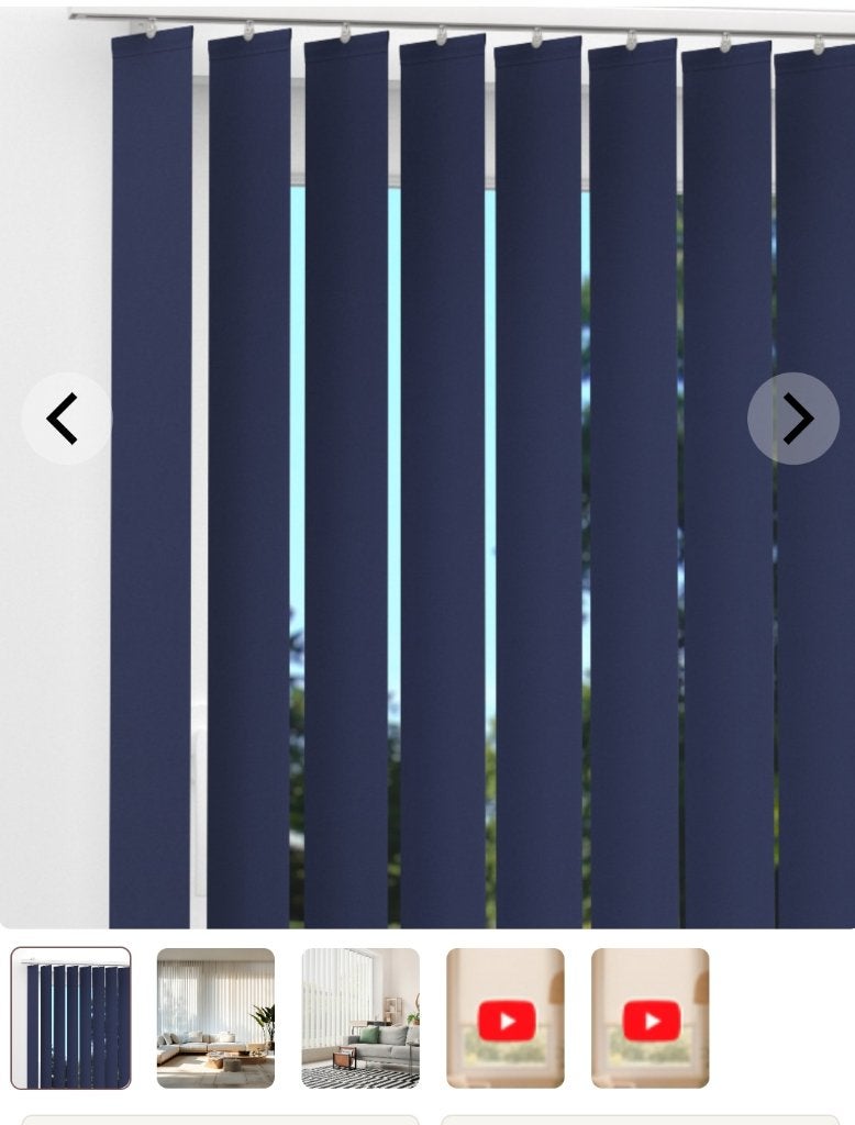 Store californien bleu nuit, Huis en Inrichting, Stoffering | Gordijnen en Lamellen, Ophalen, Blauw, Lamellen, Inclusief montageonderdelen
