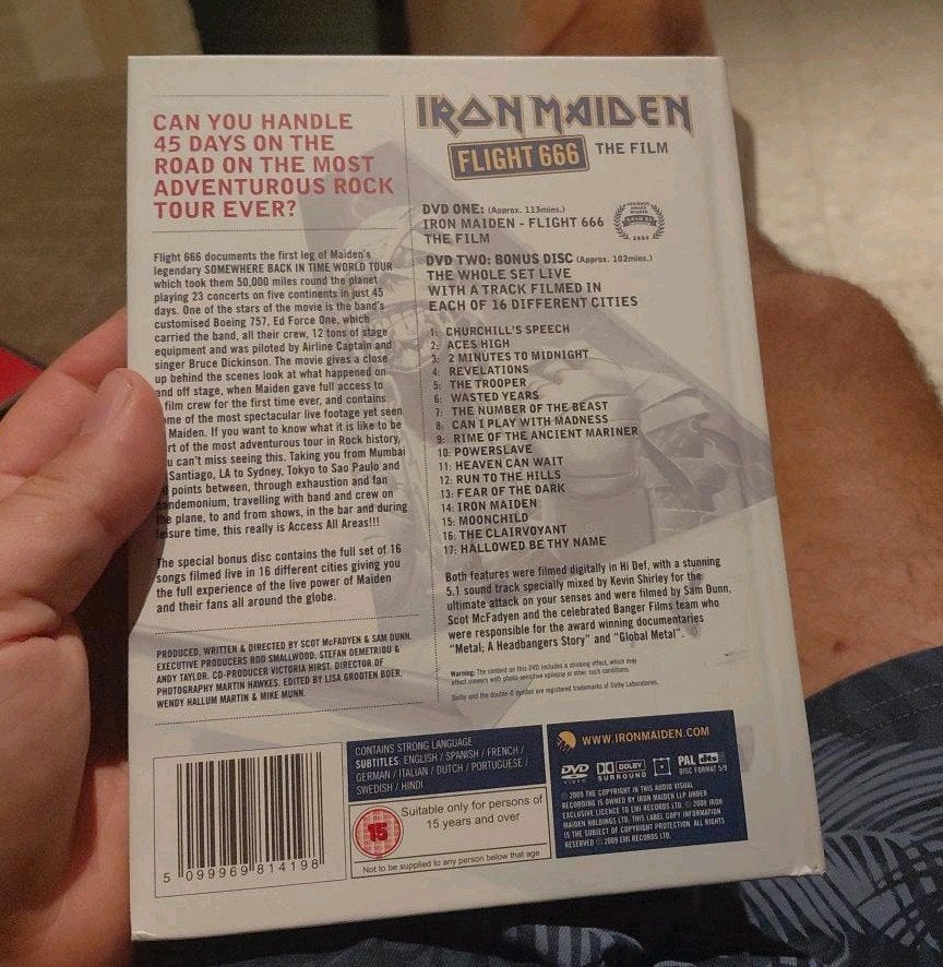 Iron Maiden Flight 666 Special Edition, CD & DVD, DVD | Documentaires & Films pédagogiques, À partir de 6 ans, Enlèvement ou Envoi
