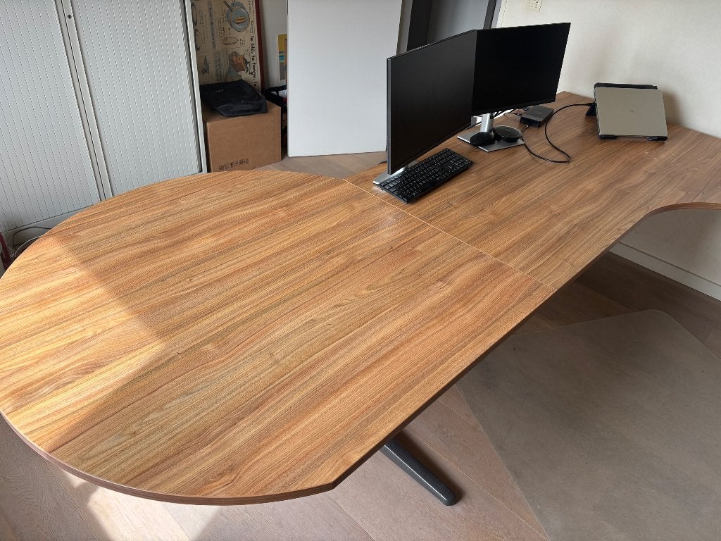 Bureau Ahrend 7,6m x 2m, Ophalen, Gebruikt, Hout, Kabelgoot