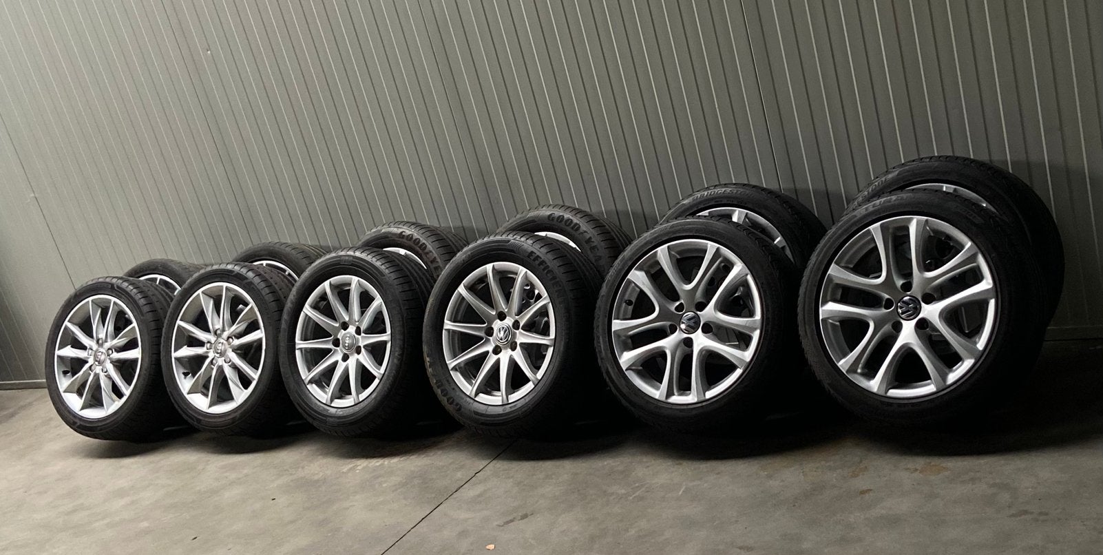 ACTION ! Jantes d'origine VW Bridgestone 225/45 R17 — 5x112, Pneus et Jantes, Véhicule de tourisme, Pneus été, 17 pouces