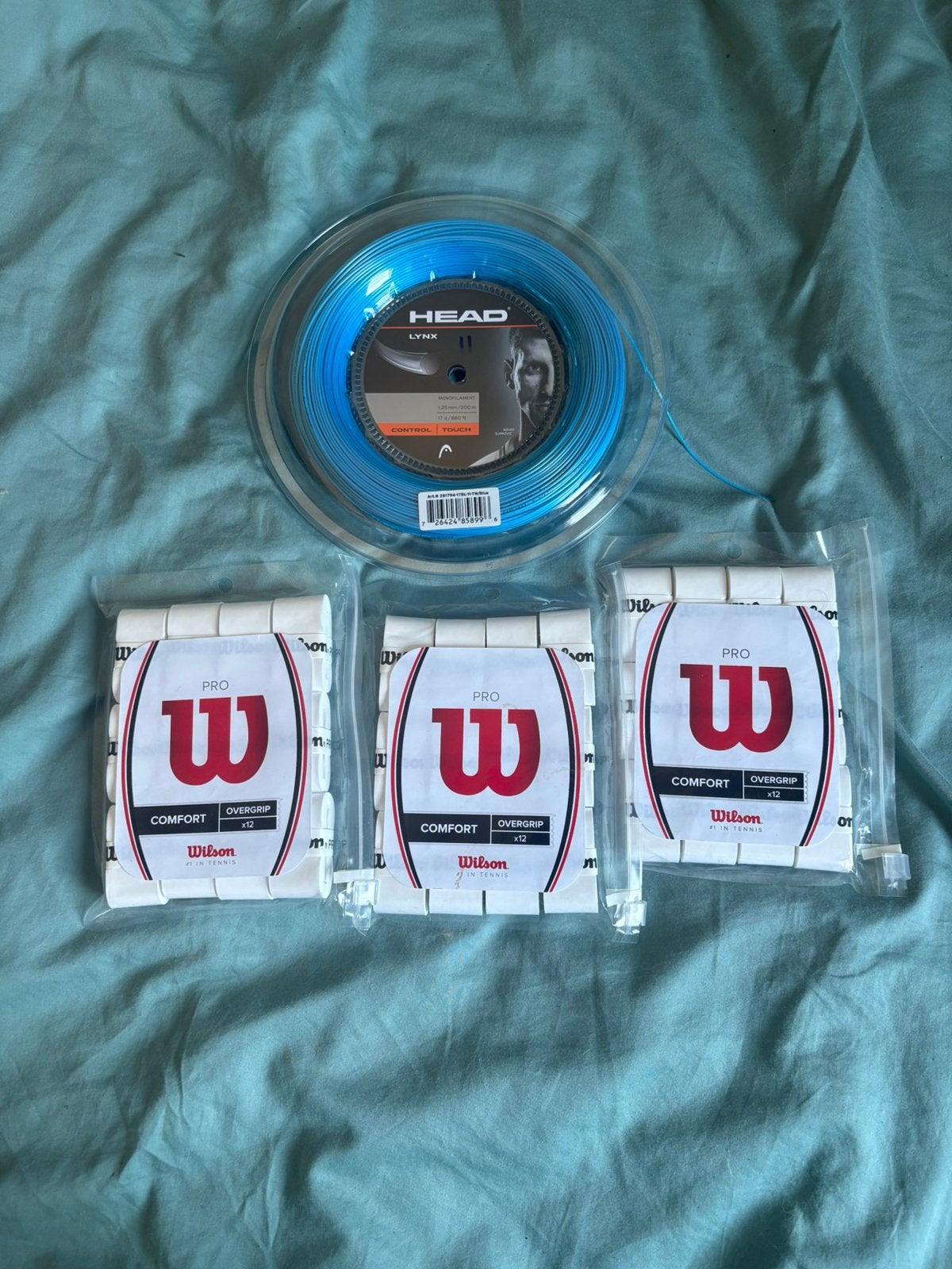 Cordage et surgrip de tennis, Sports & Fitness, Enlèvement ou Envoi, Comme neuf, Grip ou Cordage, L0