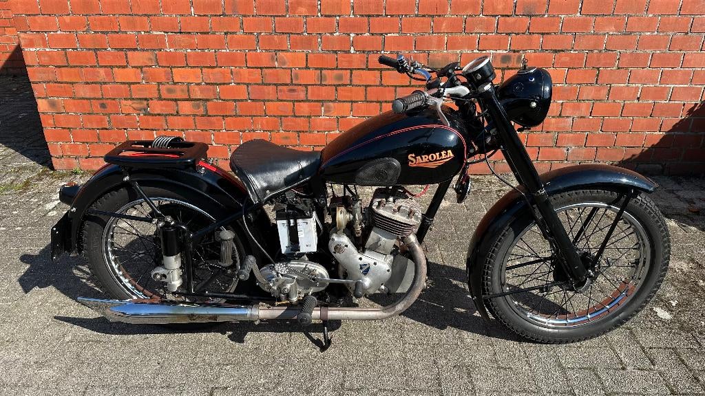 Saroléa Continental 350cc – 1951 – Origineel, Rijdend,, Motos, Motos | Oldtimers & Ancêtres, Tourisme, 1 cylindre, Enlèvement