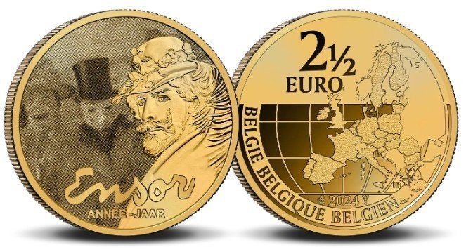 2,5 euro België 2024 James Ensor, Verzenden, België, 5 euro