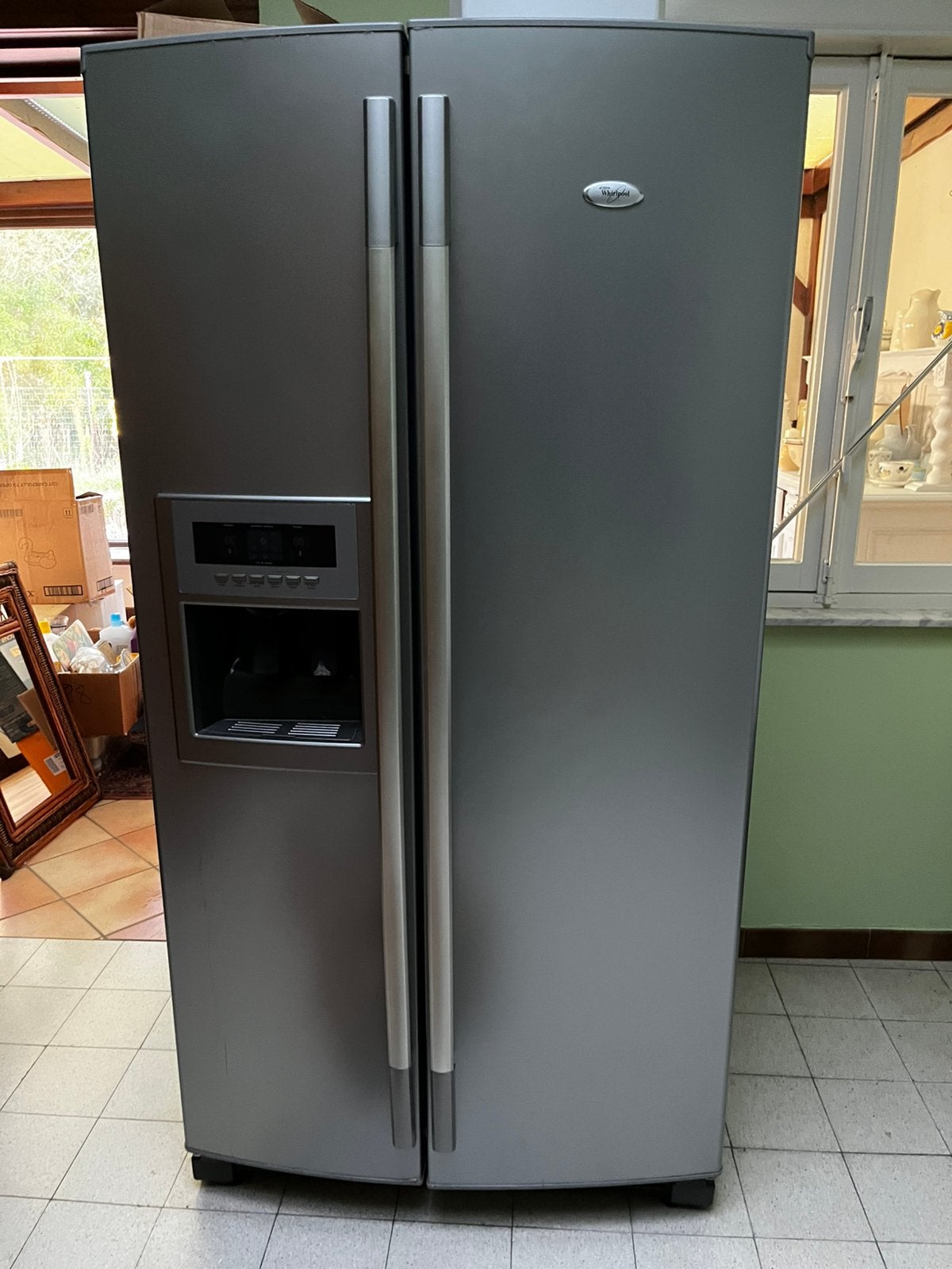 Whirlpool frigo, Ophalen, Zo goed als nieuw, 160 cm of meer