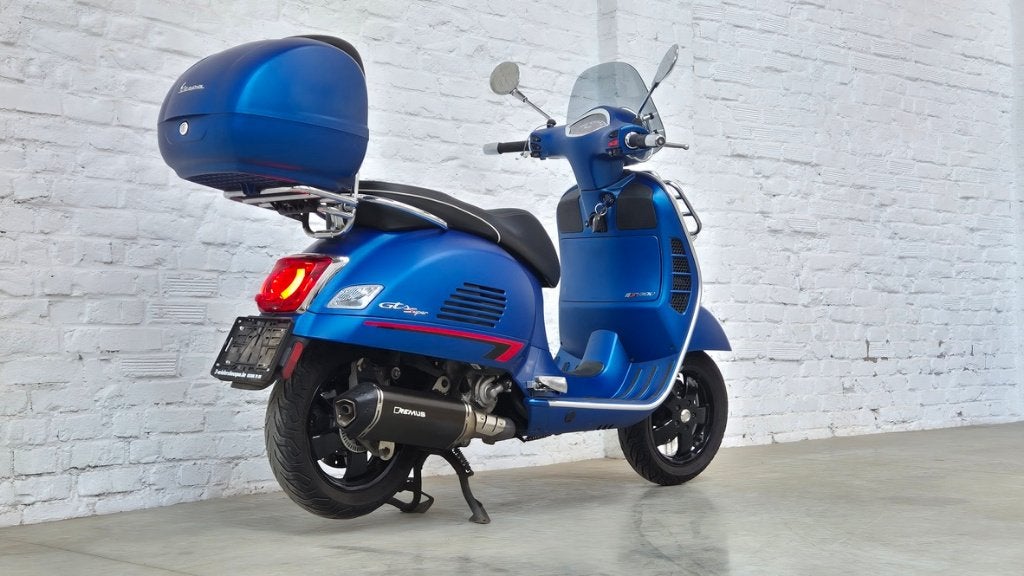 Vespa GTS 300 SuperSport 2019 Remus + Topkoffer @motomobilia, Scooter, Bedrijf, Sportuitlaat, Meer dan 35 kW