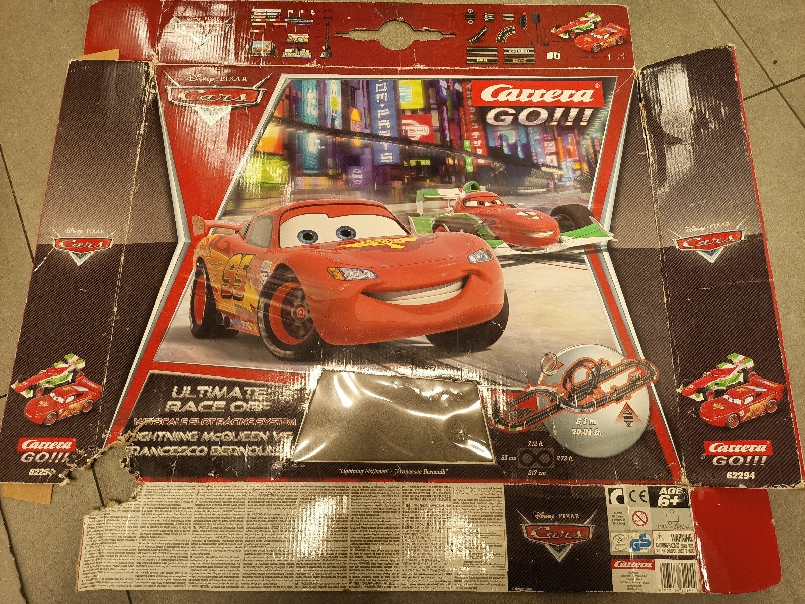 Carrera go racebaan Disney Pixar cars, Ophalen, Racebaan, Carrera