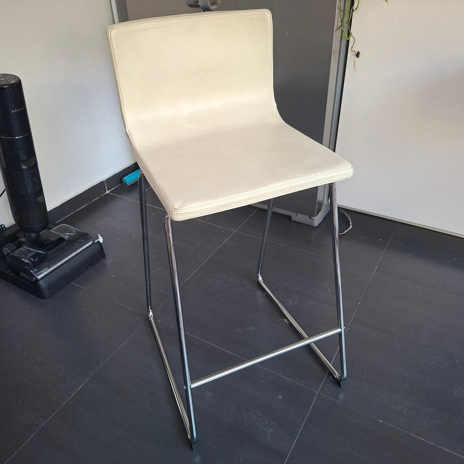 Lot de 4 chaises de bar en cuir, Enlèvement, Cuir