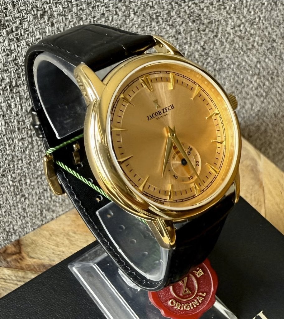Jacob Zech Geneve SEIKO horloge t.w.v € 699 NIEUW!, Enlèvement ou Envoi, Étanche, Neuf, Noir