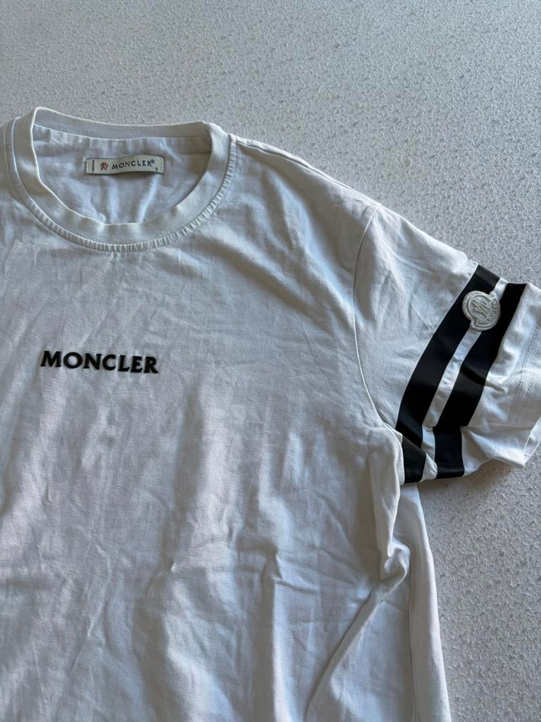 T-shirt moncler, Kleding | Heren, T-shirts, Ophalen, Zo goed als nieuw, Maat 46 (S) of kleiner, Wit