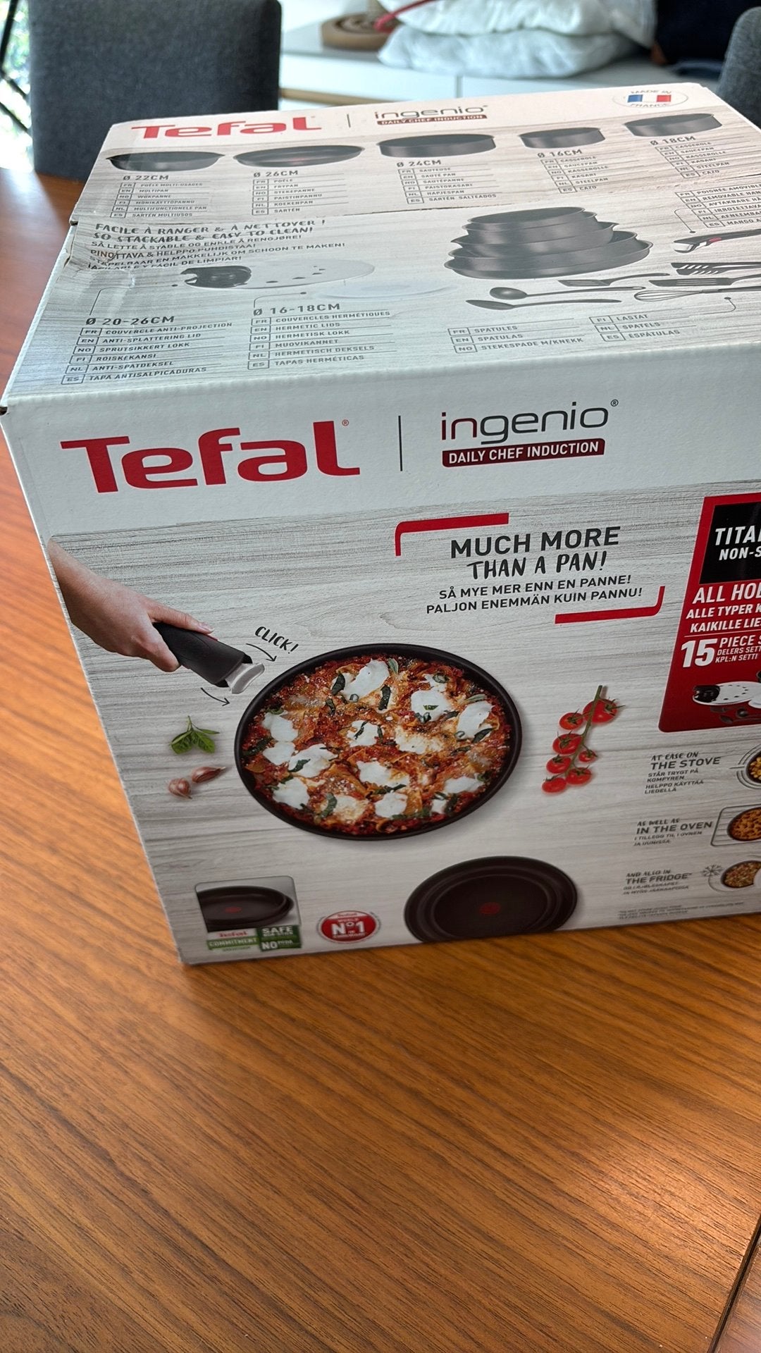 Tefal Ingenico 15-delige pannenset inductie, Tefal, Verzenden, Nieuw, Pannenset