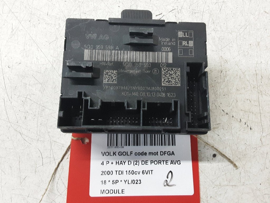 UNITE ELECTRONIQUE Volkswagen Golf VII (AUA) (5Q0959593A), Volkswagen, Mevr. I. Hauben, Utilisé, Rue de l'Espoir 34 34
4030  GRIVEGNÉE, BE