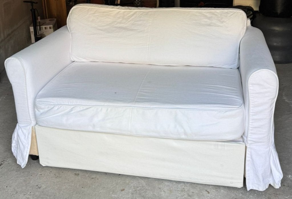 Slaapzetel Ikea, Ophalen, Gebruikt, Tweepersoons, Crème