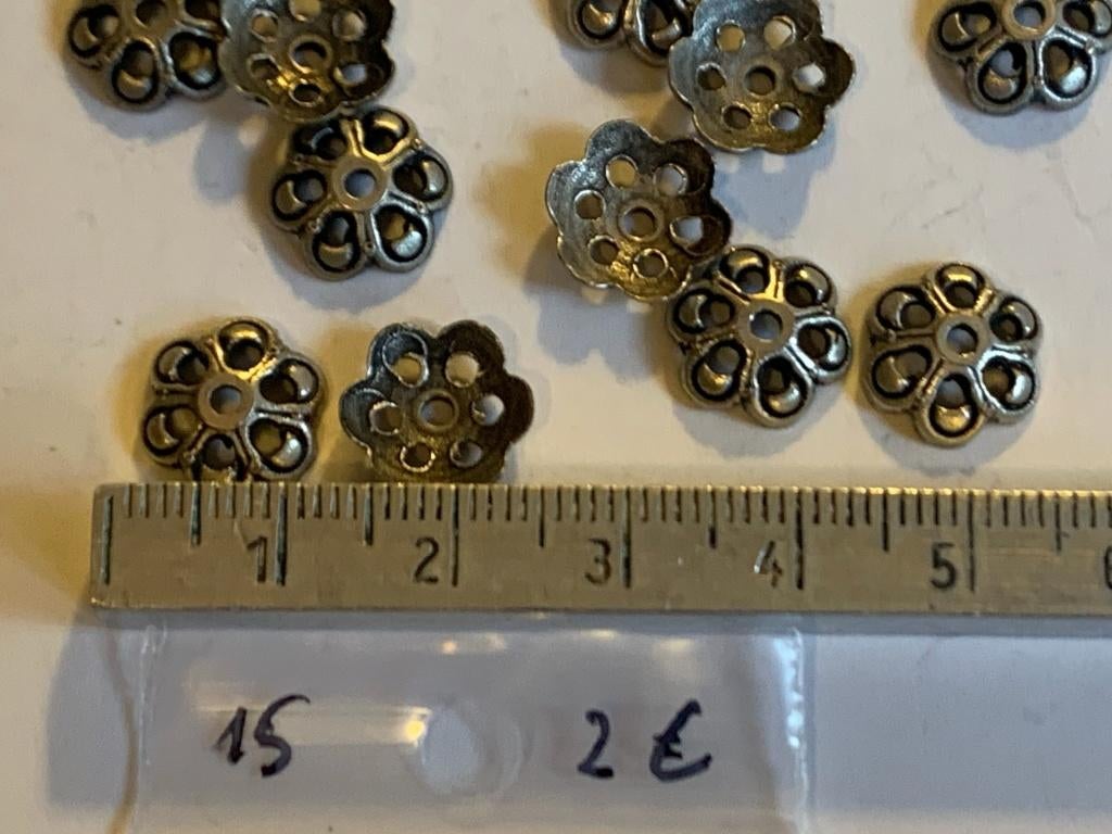 15 stuks metalen tussenstukjes, Enlèvement ou Envoi, Neuf, Entretoise ou Perle intermédiaire