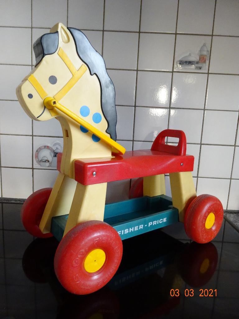 #978 Fisher-Price Riding Horse Rijpaard 1976-1986, Kinderen en Baby's, Speelgoed | Fisher-Price, Ophalen of Verzenden