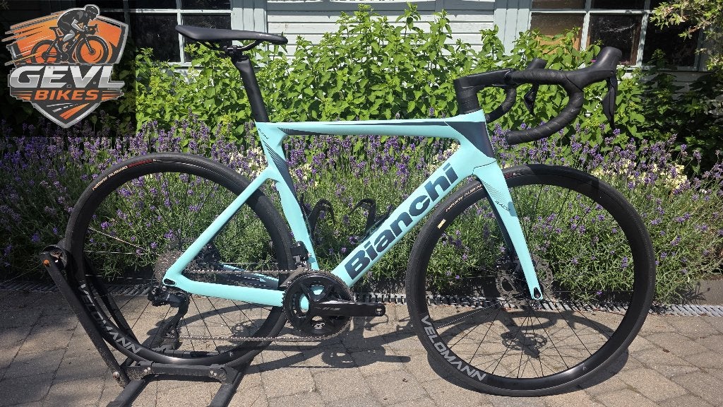 -100km!! Bianchi Oltre Race 105 Di2 12sp. Racefiets, Fietsen en Brommers, Ophalen, G, G, G
