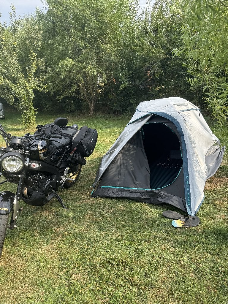 Quechua MH100 Fresh & Black 2-persoonstent, Caravans en Kamperen, Tenten, Ophalen, Zo goed als nieuw, Tot en met 2