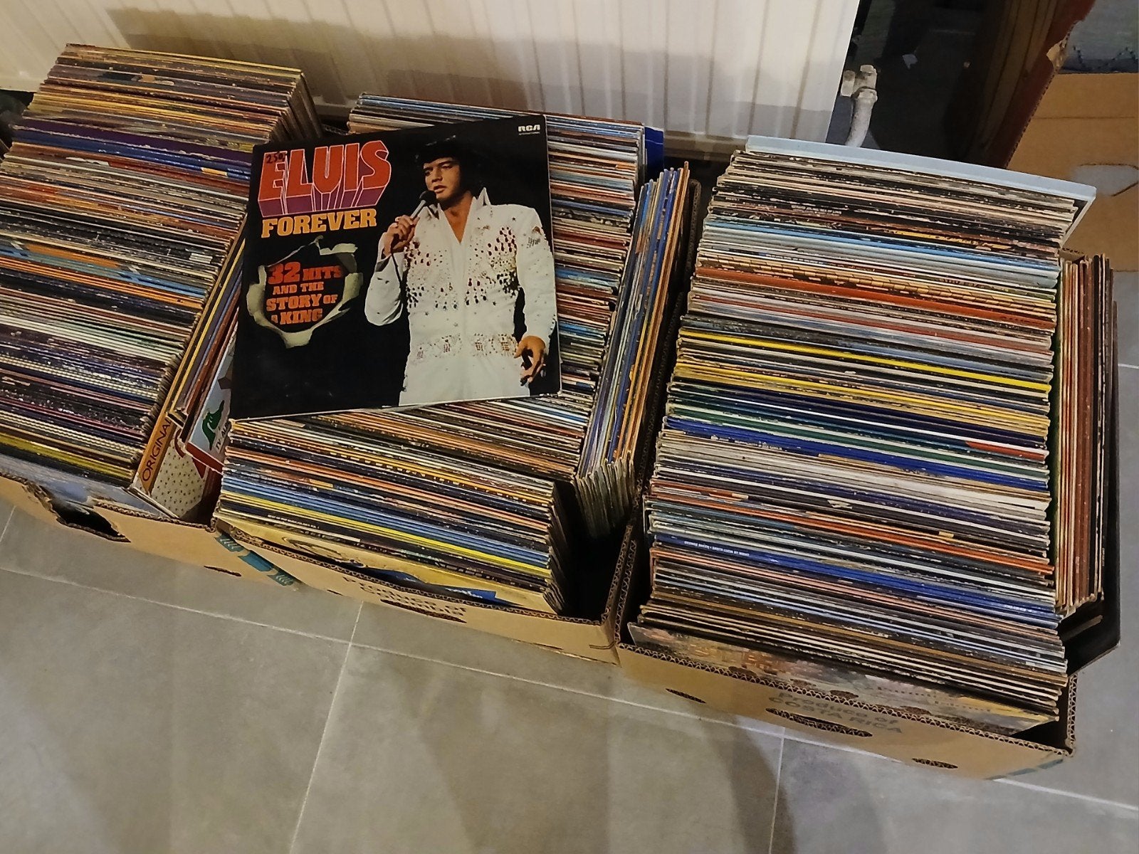 lot +/- 450 vinyl platen, Cd's en Dvd's, Ophalen, LP