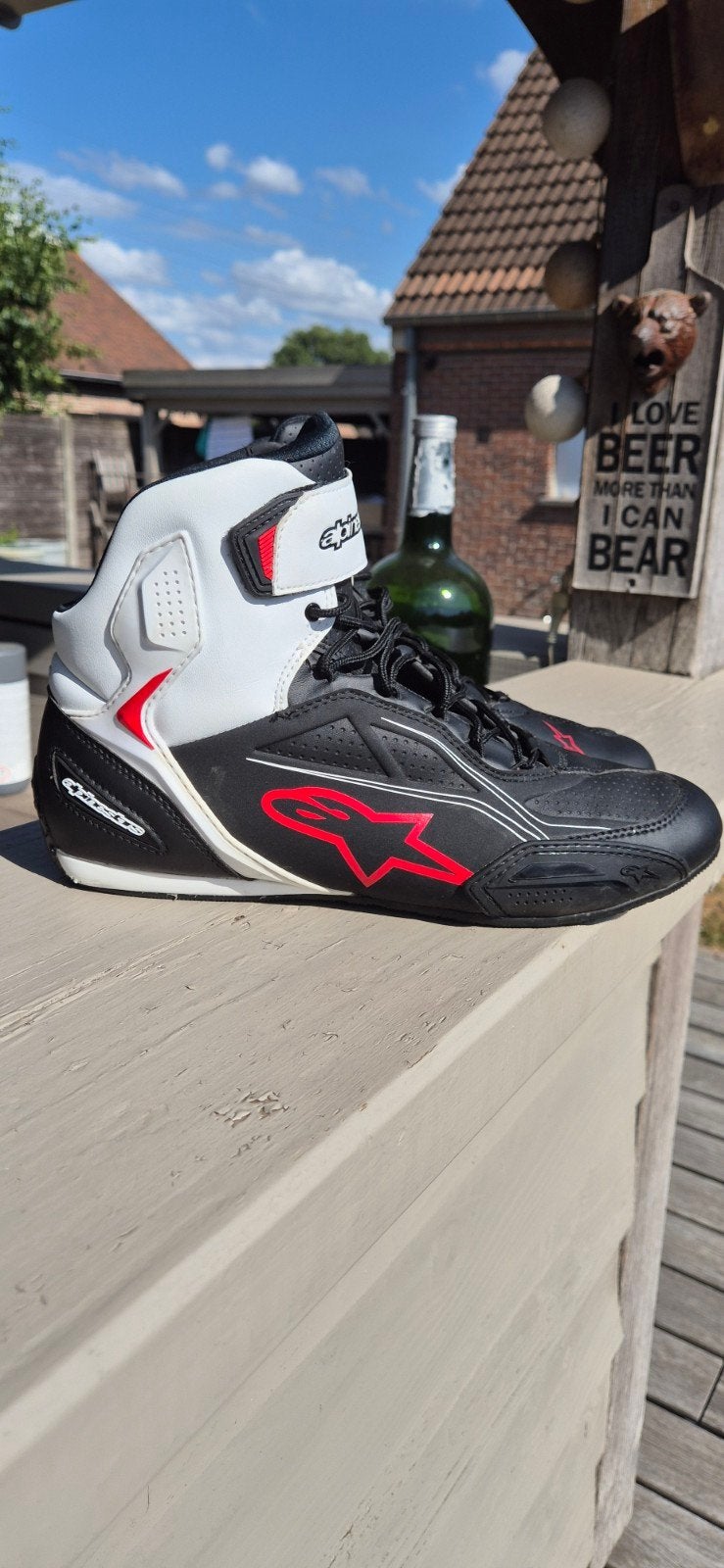 alpinestars faster 3 motoschoenen maat 44, Sport en Fitness, Ophalen of Verzenden, Zo goed als nieuw