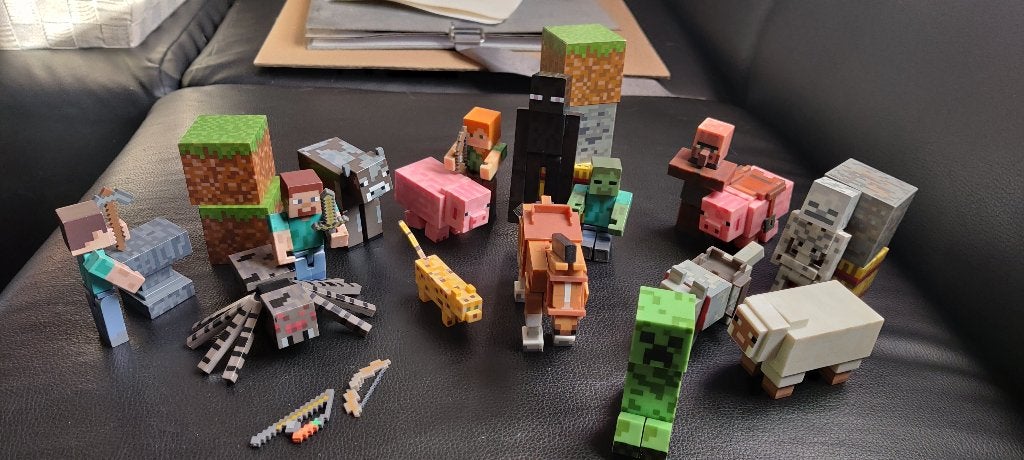 Figurines MINECRAFT, Enlèvement, Comme neuf, Fantasy