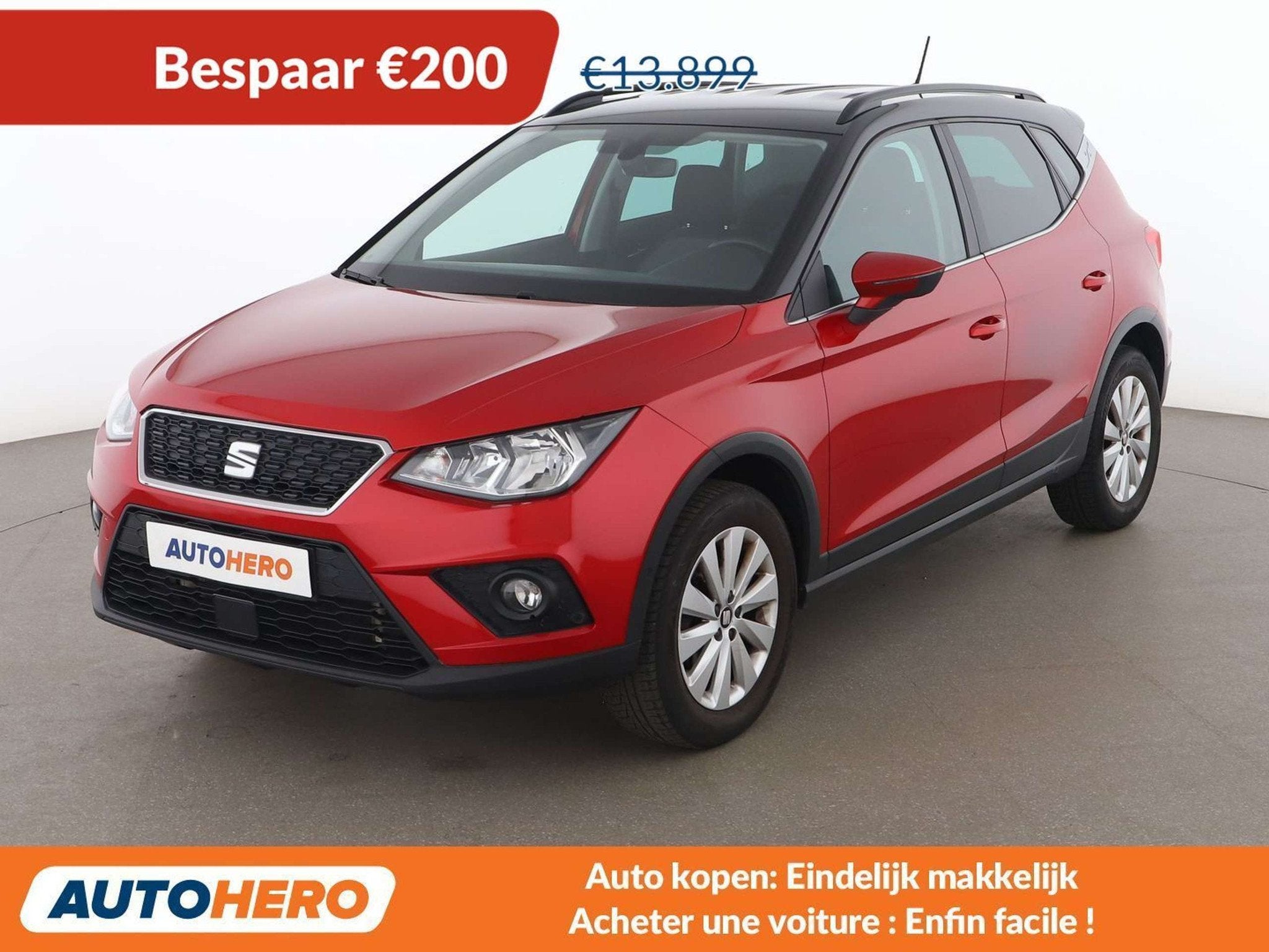 SEAT Arona 1.0 TSI Style (année de construction 2018), Autos, Seat, Rouge, Achat, Arona, Interruption de démarrage