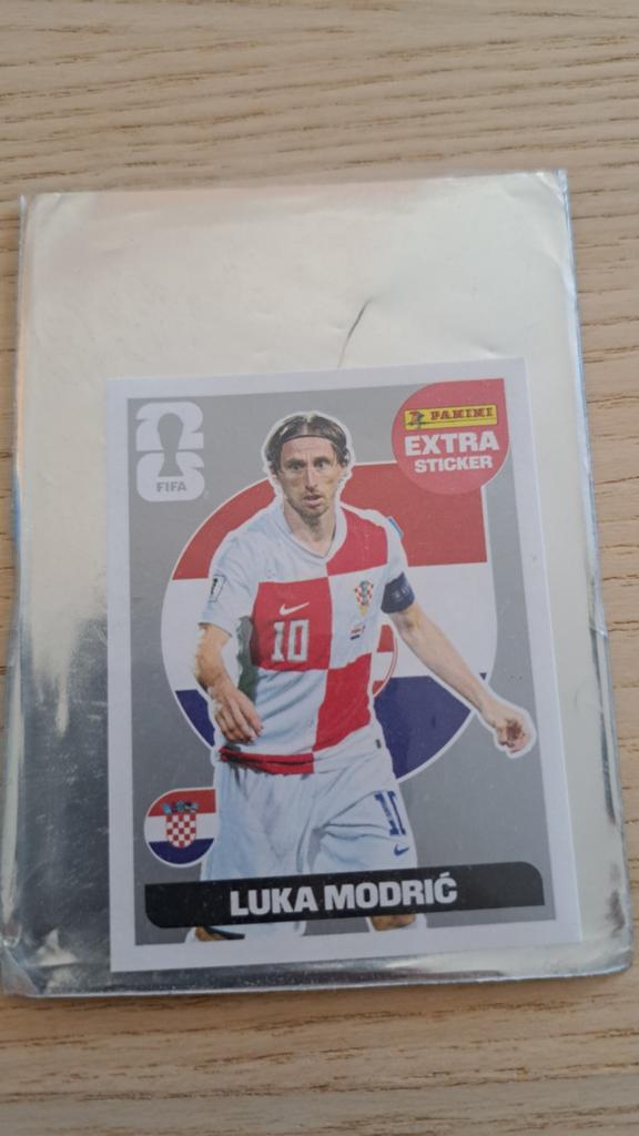 Autocollant supplémentaire argenté Panini World Cup : Luka M, Enlèvement, Autocollant