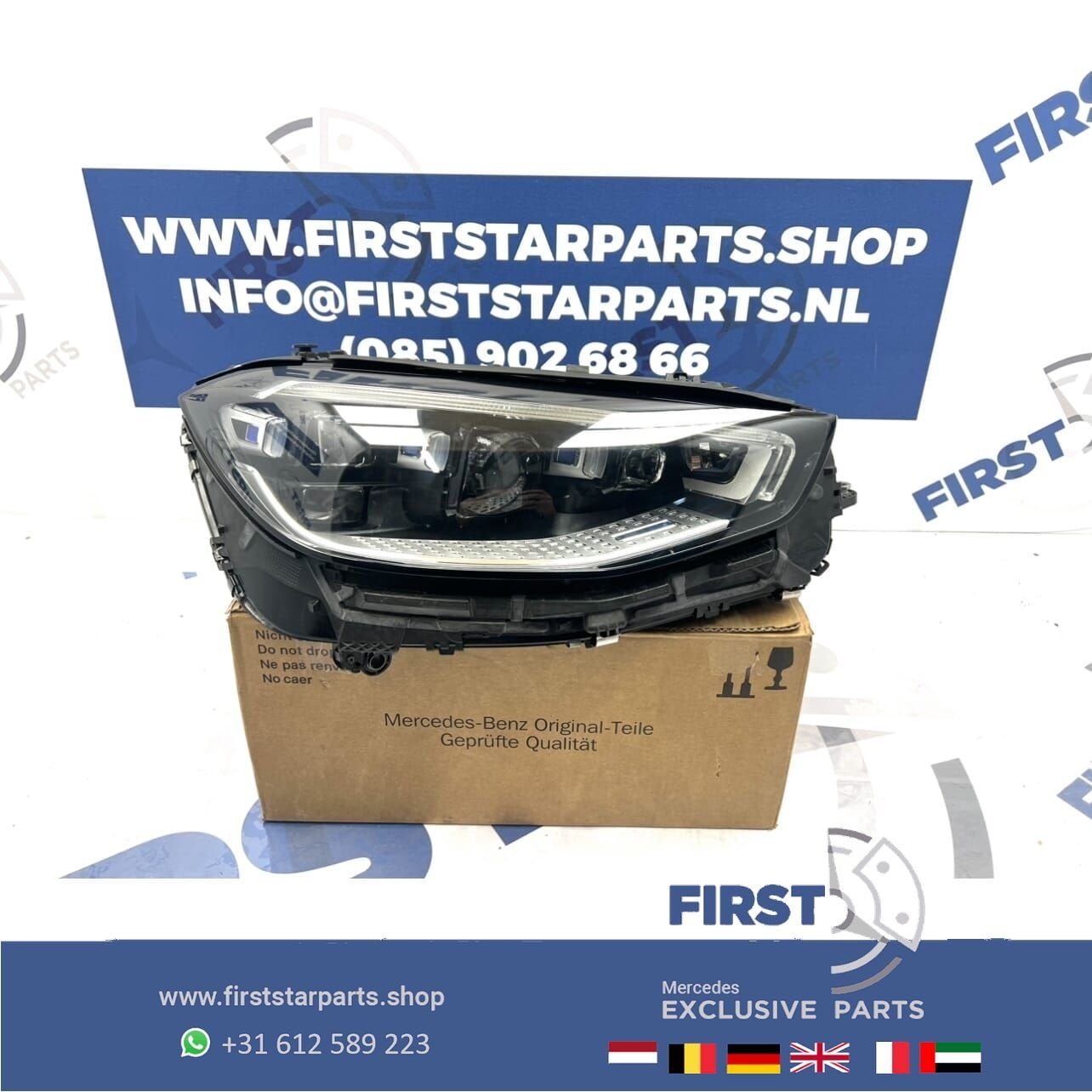 W223 S63 AMG KOPLAMP DIGITAL LIGHT A2239069203 S KLASSE RECH, Auto-onderdelen, Gebruikt, -, Ophalen of Verzenden, -