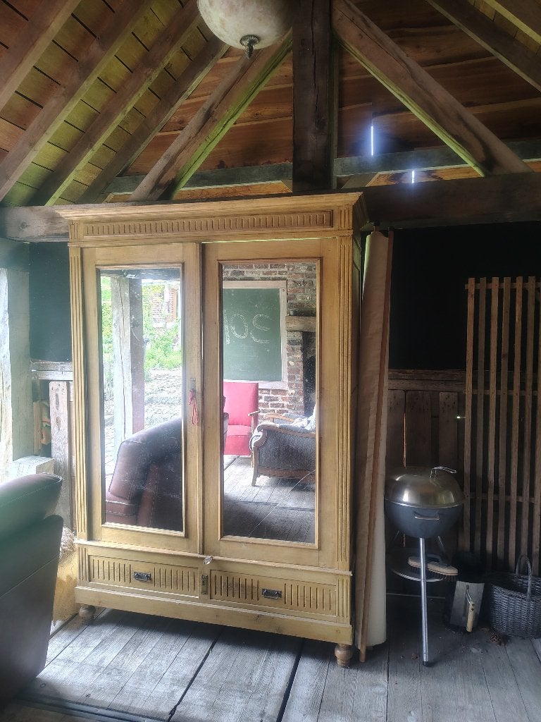 Oude spiegelkast, Antiek en Kunst, Ophalen