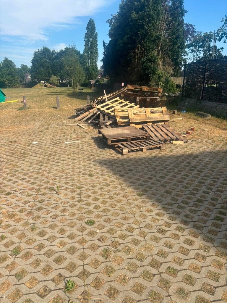 Hout/Paletten gratis op te halen, Doe-het-zelf en Bouw, Hout en Planken, Ophalen, Gebruikt, Minder dan 200 cm, Vuren