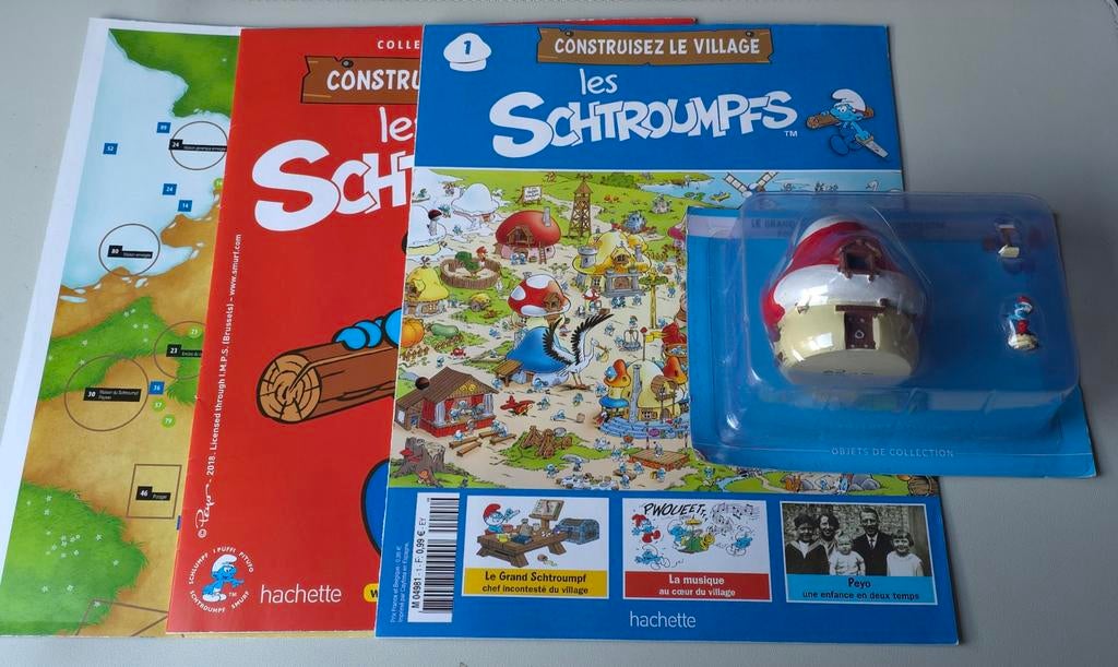 No 1 Construisez le Village des Schtroumpfs Grand Schtroumpf, Envoi, Neuf, Grand Schtroumpf, Poupée, Figurine ou Peluche