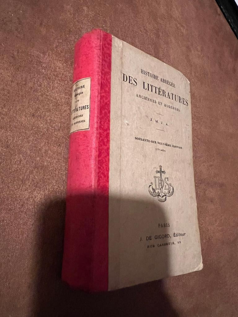 History abrégée des littératures anciennes et - *1922*, Enlèvement ou Envoi