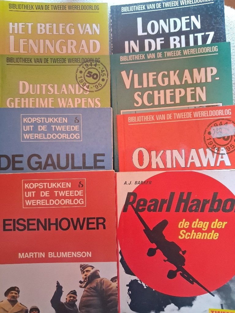 boekjes uit de reeks bibliotheek van de tweede wereldoorlog, Ophalen of Verzenden, Tweede Wereldoorlog
