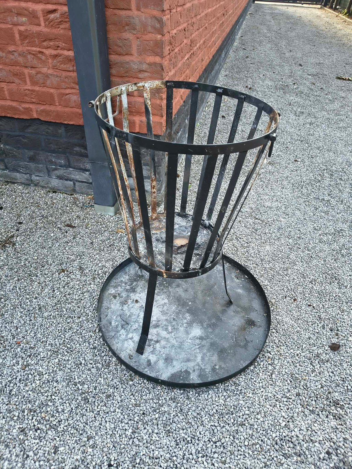GRATIS vuurkorf, Tuin en Terras, Ophalen, Gebruikt, Vuurkorf