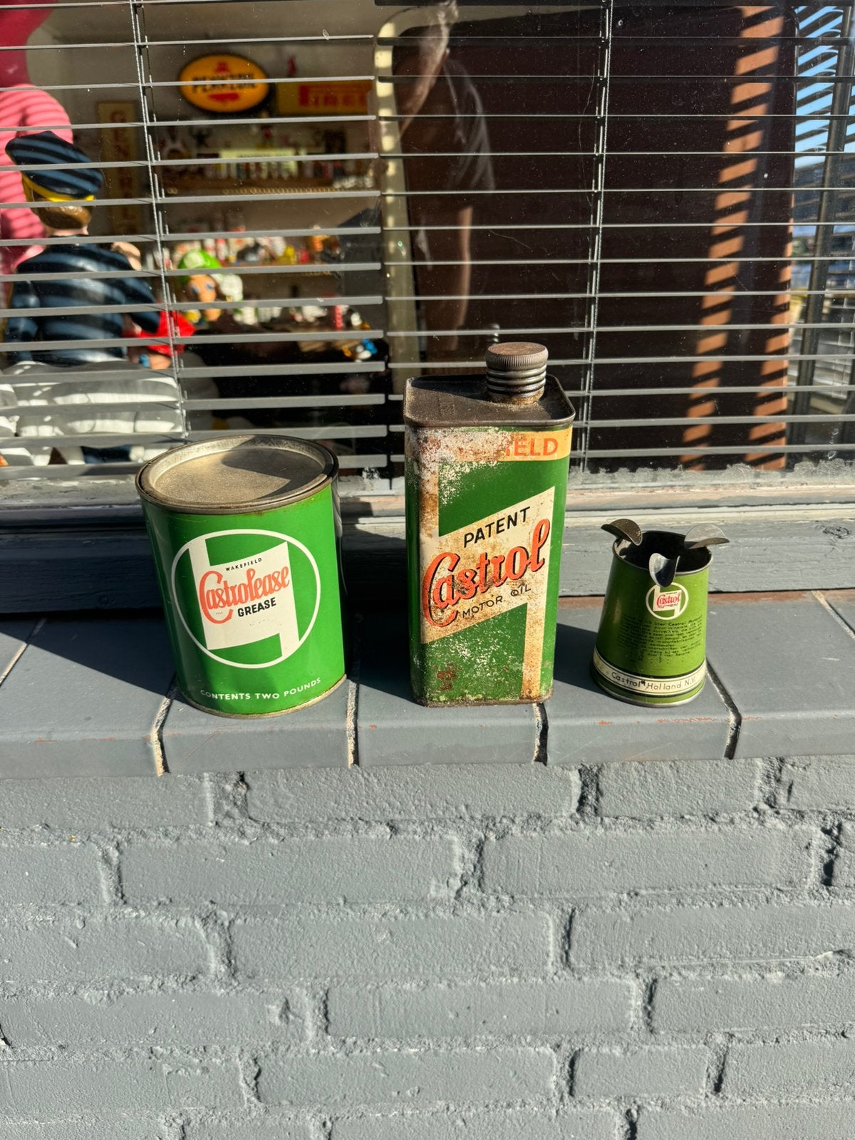 Diverse Castrol olie blikken, Verzamelen, Ophalen of Verzenden, Gebruikt, Overige, Overige merken