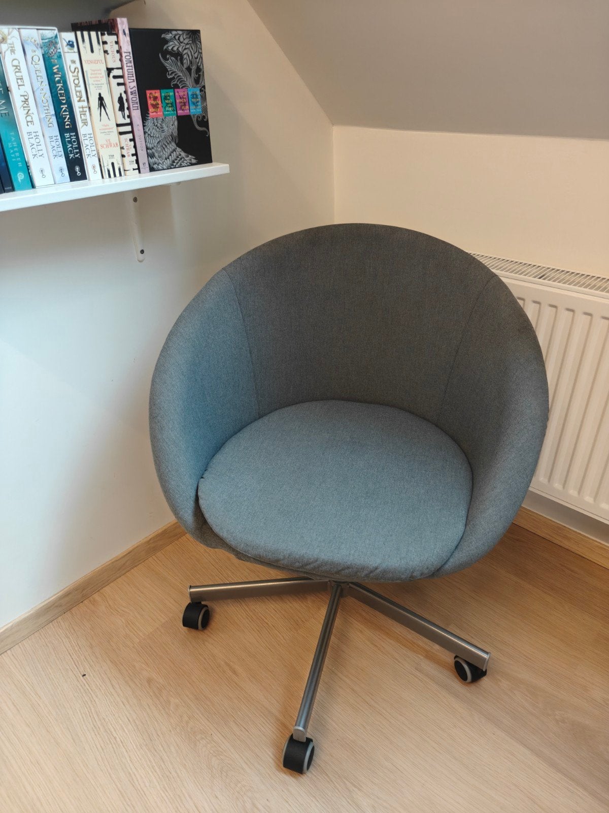 IKEA SKRUVSTA grijze draaistoel – bureaustoel / fauteuil, Maison & Meubles, Enlèvement, Tissus