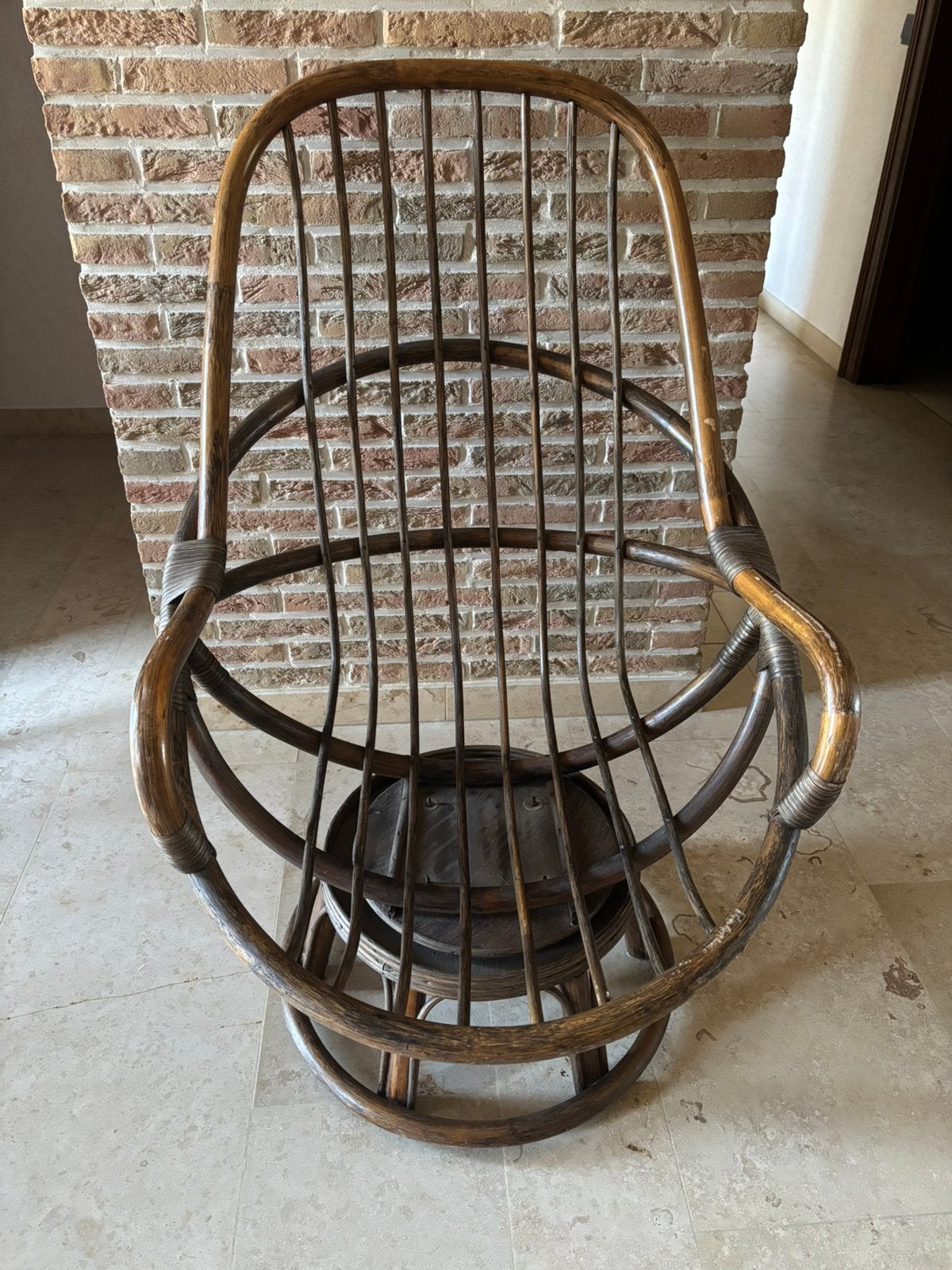 Chaise en rotin, Maison & Meubles, Osier ou Rotin, Brun, Enlèvement, Utilisé