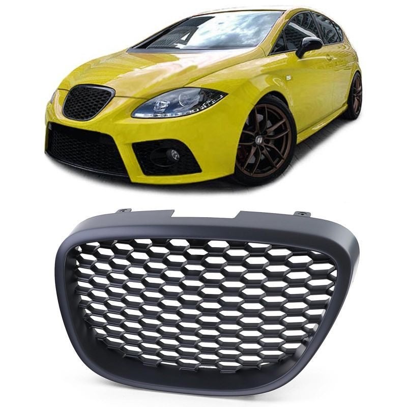 Sport Grill Voor Seat Leon 1P Zonder Embleem Honingraat, Verzenden