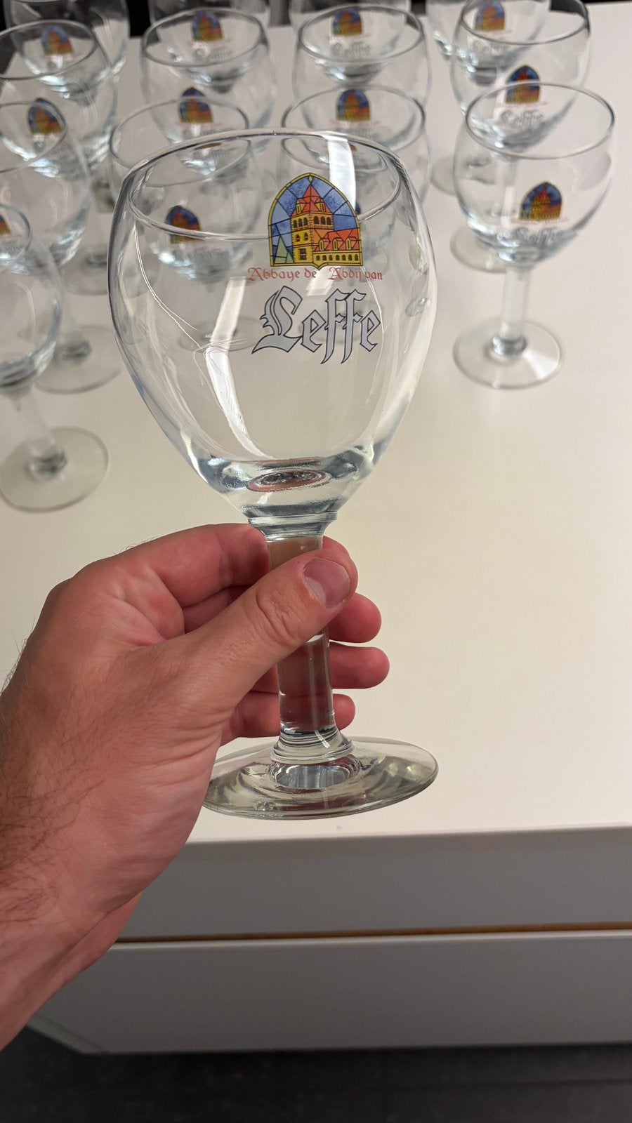 14 Leffe glazen, Verzamelen, Ophalen, Zo goed als nieuw, Bierglas