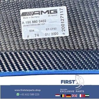 W190 GT AMG BLACK SERIES MOTORKAP A1908808301 2020-2026 GTR, Utilisé, -, Capot moteur, Avant